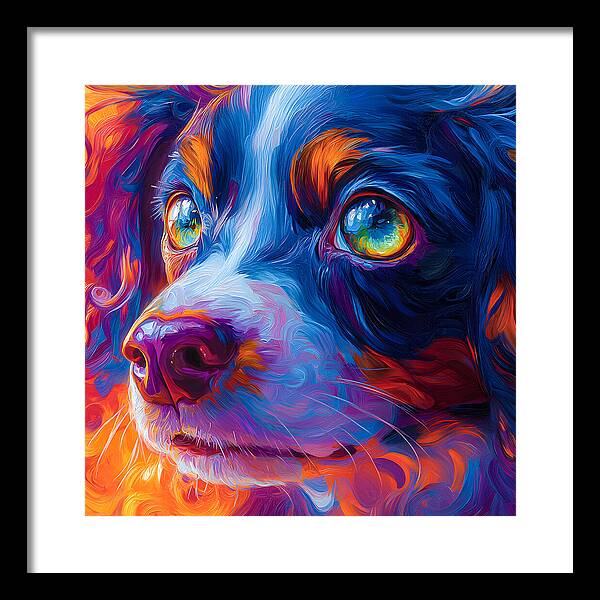 Prismatic Pup - Framed Print