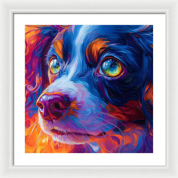 Prismatic Pup - Framed Print