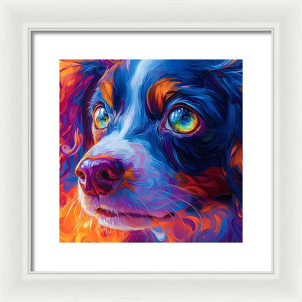 Prismatic Pup - Framed Print