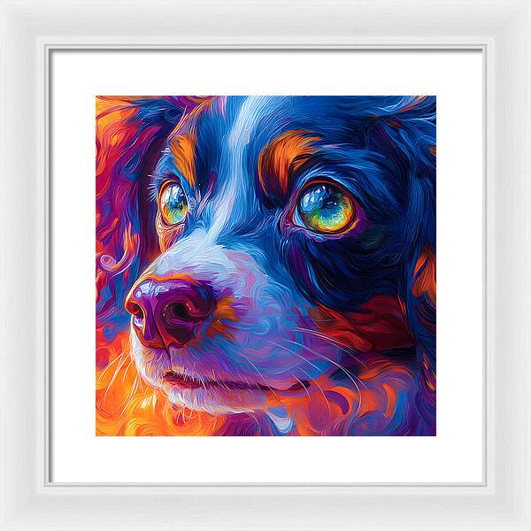 Prismatic Pup - Framed Print