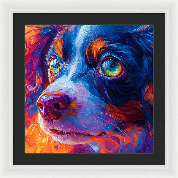 Prismatic Pup - Framed Print