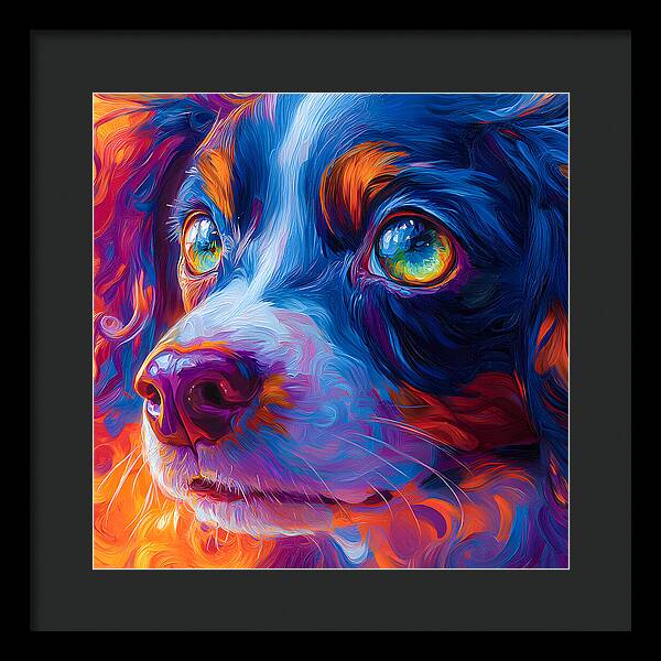 Prismatic Pup - Framed Print