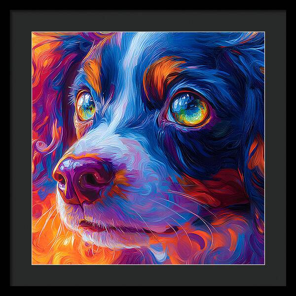 Prismatic Pup - Framed Print