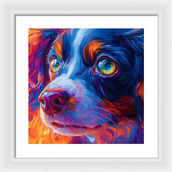 Prismatic Pup - Framed Print