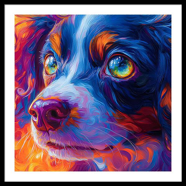 Prismatic Pup - Framed Print