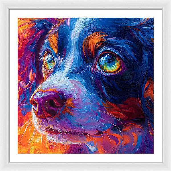 Prismatic Pup - Framed Print
