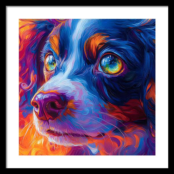 Prismatic Pup - Framed Print