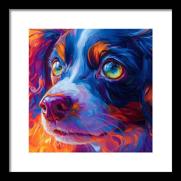 Prismatic Pup - Framed Print