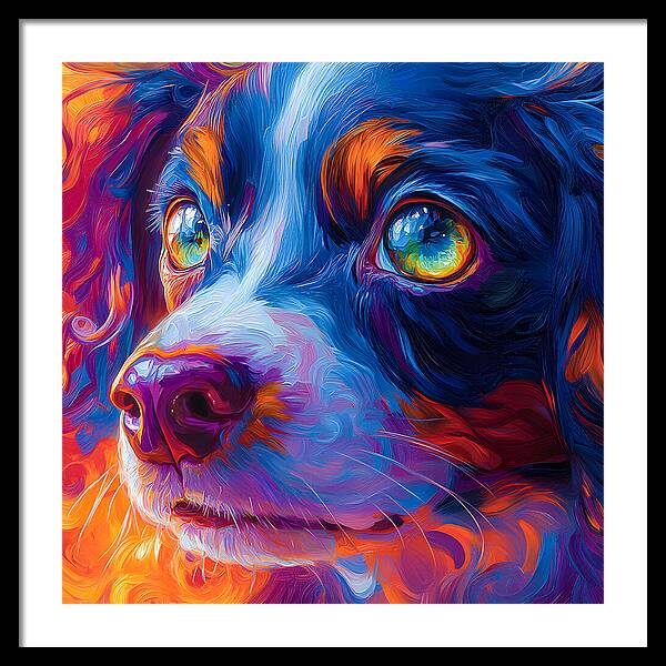 Prismatic Pup - Framed Print
