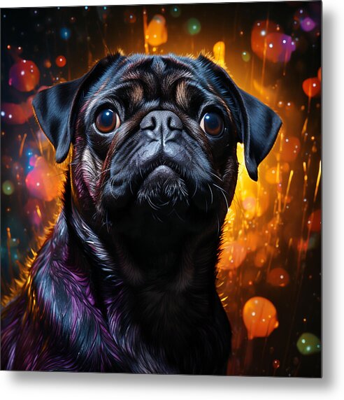 Pug Passion - Metal Print