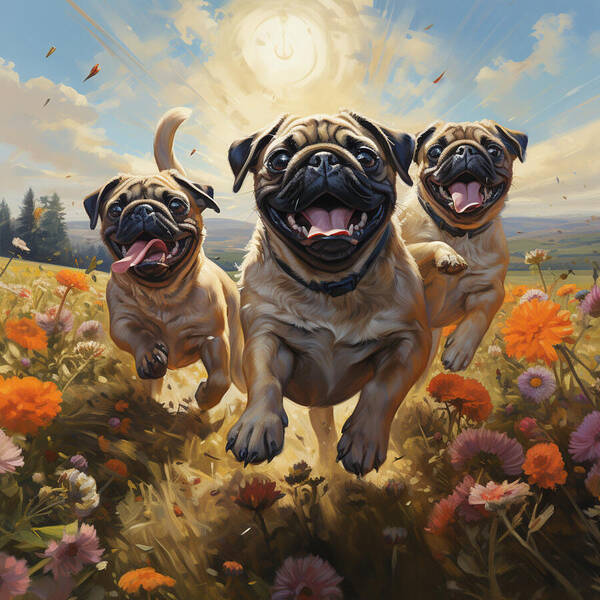 Pug Power - Art Print