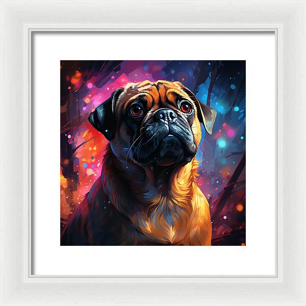 Pugs Prism - Framed Print