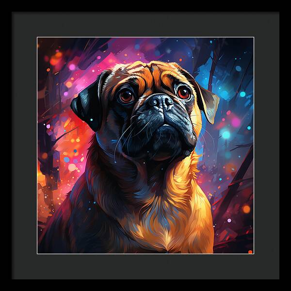 Pugs Prism - Framed Print