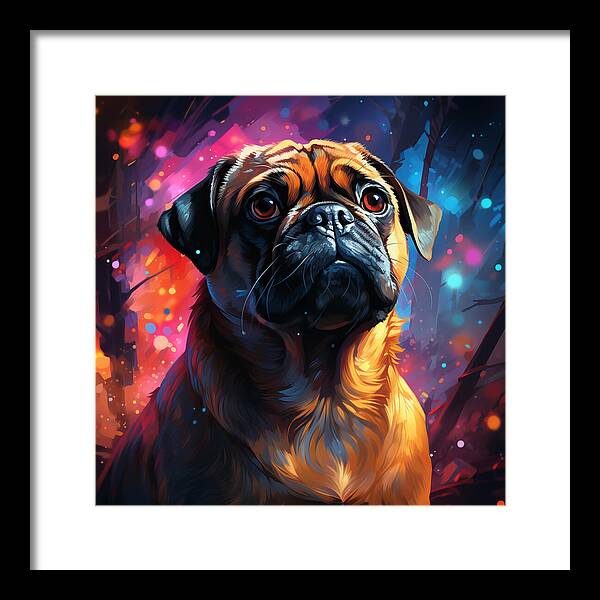 Pugs Prism - Framed Print