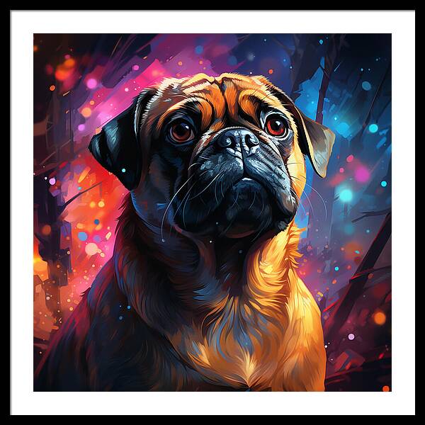 Pugs Prism - Framed Print