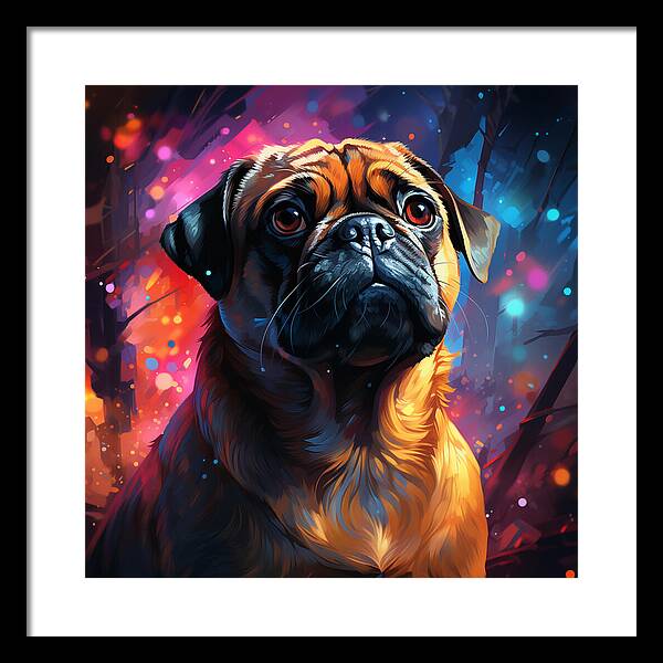 Pugs Prism - Framed Print