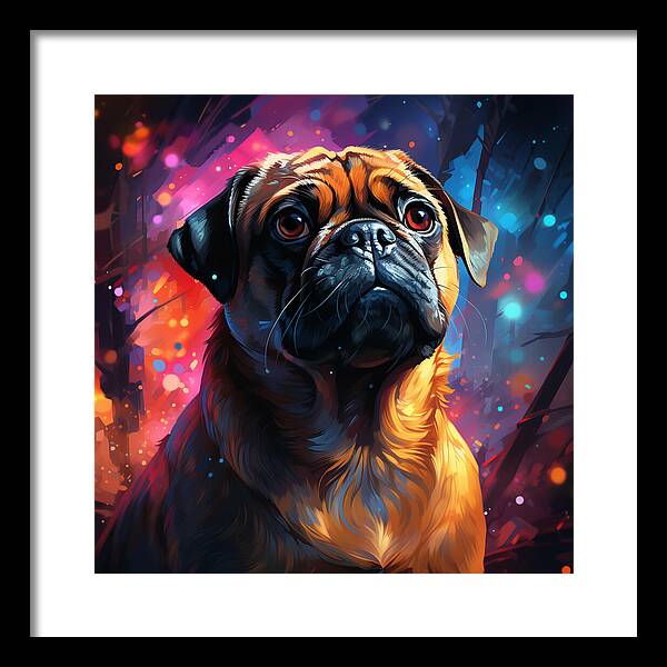 Pugs Prism - Framed Print