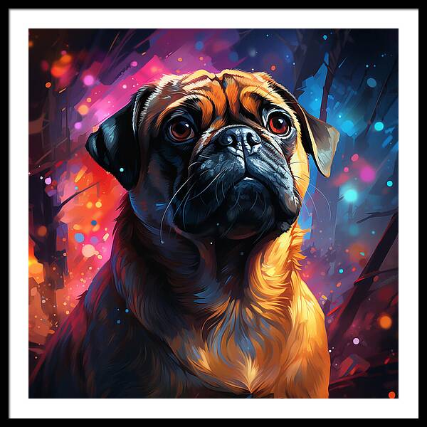 Pugs Prism - Framed Print