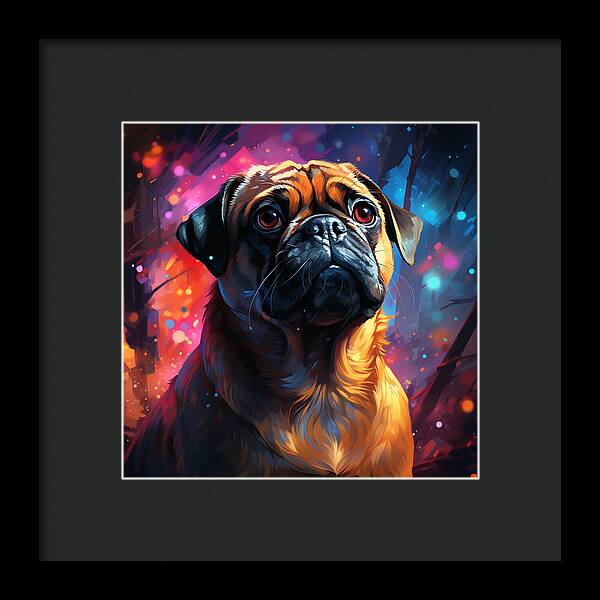 Pugs Prism - Framed Print