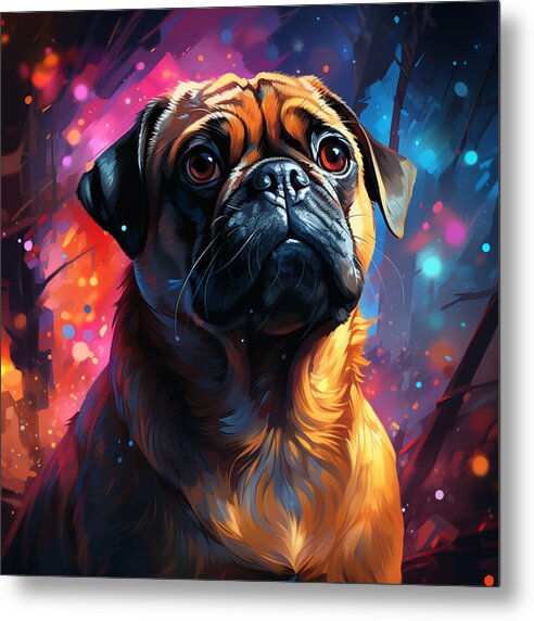 Pugs Prism - Metal Print