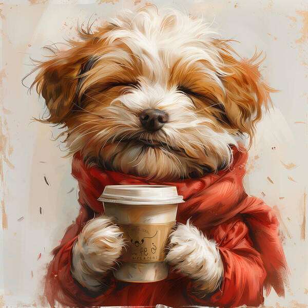 Puppuccino - Art Print
