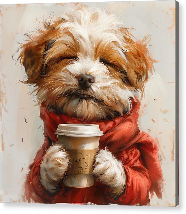 Puppuccino - Acrylic Print