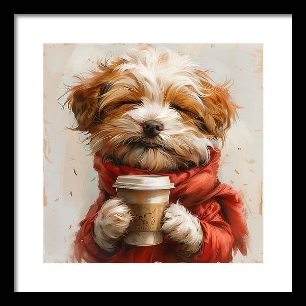 Puppuccino - Framed Print