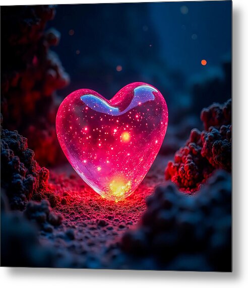 Radiant Pulse - Metal Print