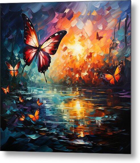 Radiant Reflections - Metal Print