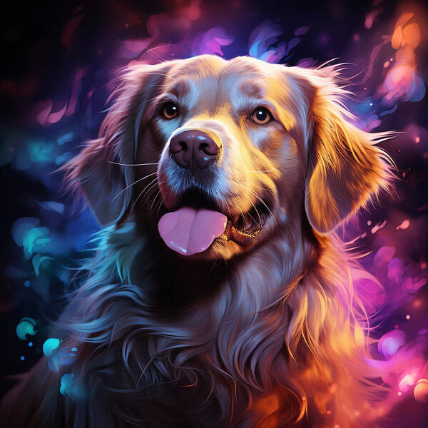 Radiant Retriever - Art Print