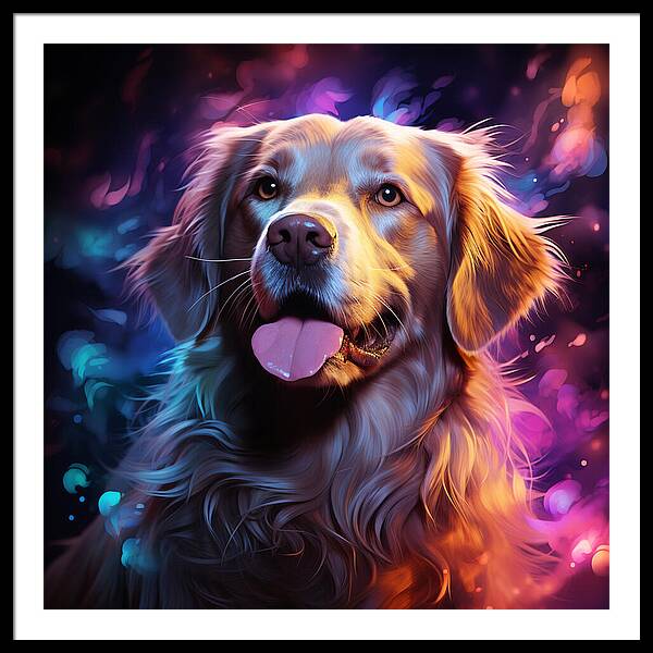 Radiant Retriever - Framed Print