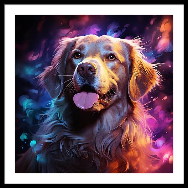 Radiant Retriever - Framed Print