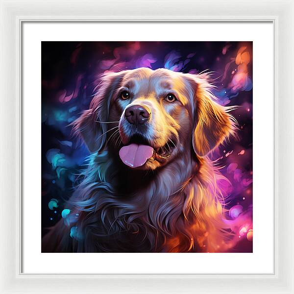 Radiant Retriever - Framed Print