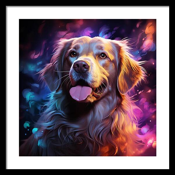 Radiant Retriever - Framed Print