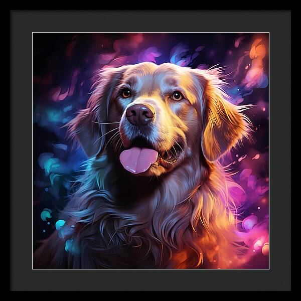 Radiant Retriever - Framed Print