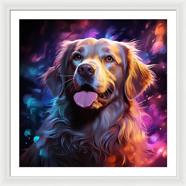 Radiant Retriever - Framed Print