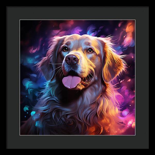 Radiant Retriever - Framed Print