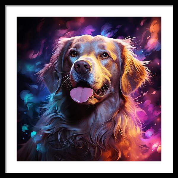 Radiant Retriever - Framed Print