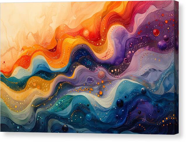 Radiant Ripples - Canvas Print