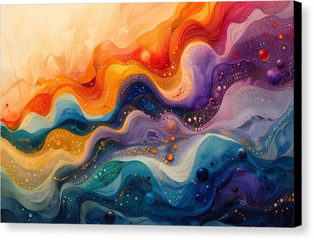 Radiant Ripples - Canvas Print