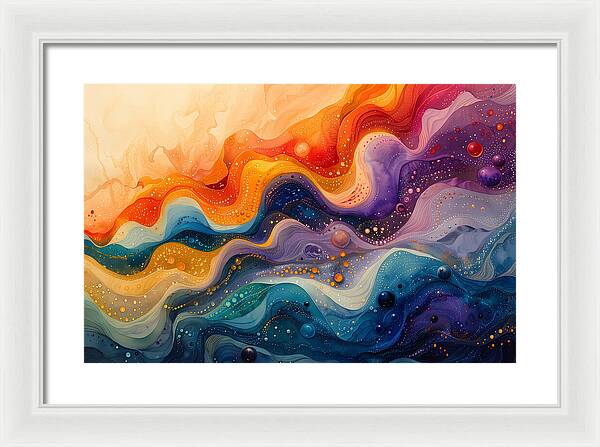 Radiant Ripples - Framed Print