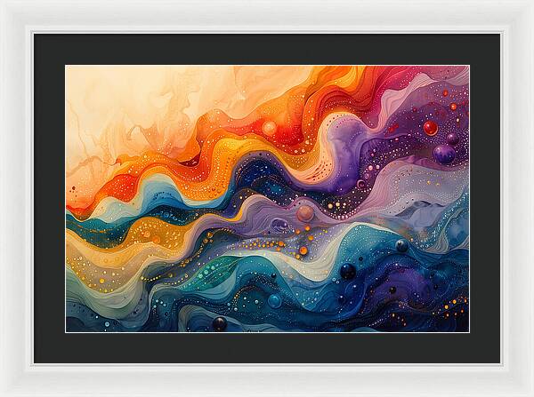 Radiant Ripples - Framed Print