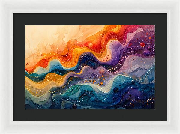 Radiant Ripples - Framed Print
