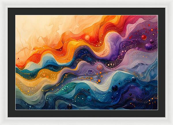 Radiant Ripples - Framed Print