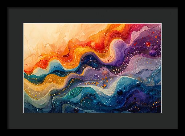 Radiant Ripples - Framed Print