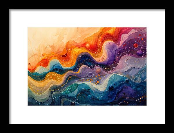 Radiant Ripples - Framed Print