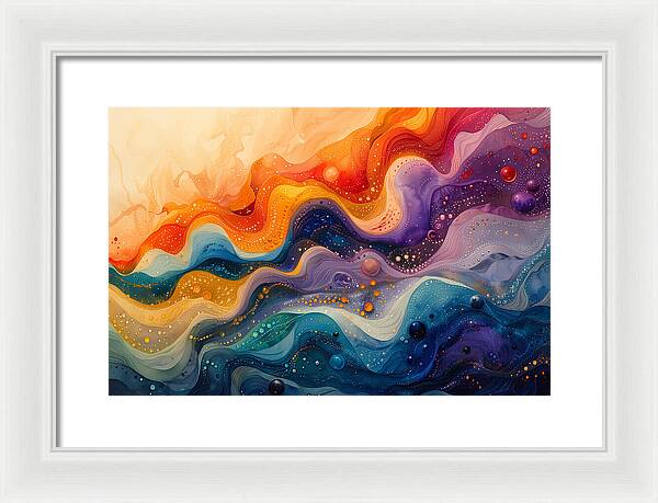 Radiant Ripples - Framed Print