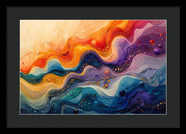 Radiant Ripples - Framed Print