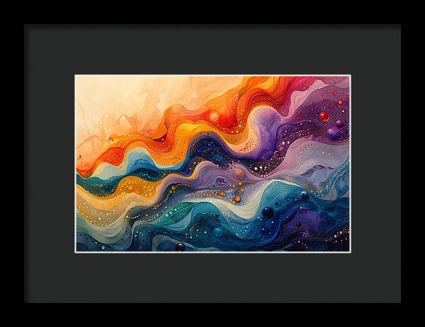 Radiant Ripples - Framed Print