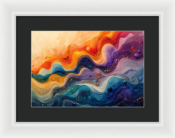 Radiant Ripples - Framed Print